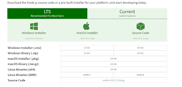 Install Node JS