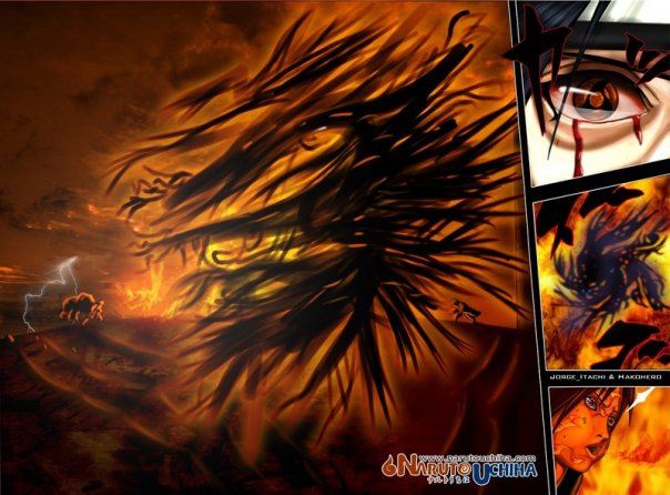 Kyubi Naruto Vs Snake Sasuke 2012 wallpapers