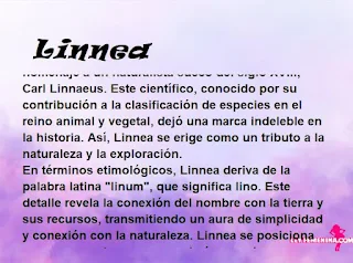 ▷ Significado del nombre Linnea