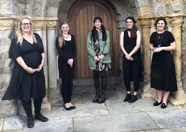 Young Composers Award winner Delyth Field (centre) with Palisander at the National Centre for Early Music, York