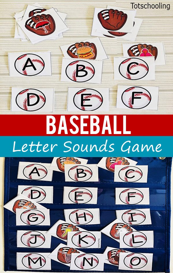 Baseball Letter Sounds Game For Pre K Kindergarten Totschooling Toddler Preschool Kindergarten Educational Printables