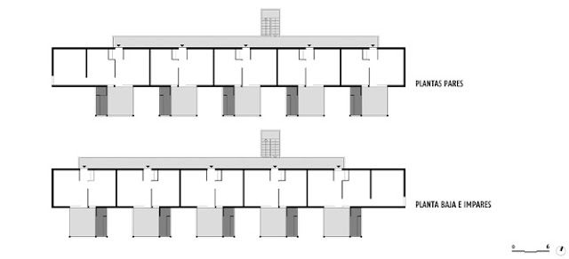 Viviendas ATBAT en Casablanca | George Candilis + Shadrach Woods + Vladimir Bodiansky | Nid d'abeille | 1952-1953 