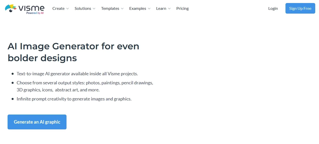 Visme - AI Image Generator visme ai image generator, best ai image generator, ai image generator based on text, visme ai, visme ai designer, visme ai review, visme pricing, visme image generator,