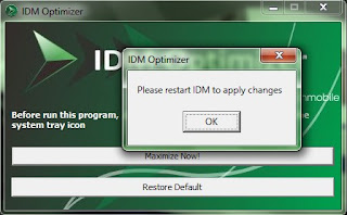 IDM Optimizer | Tool Untuk Meningkatkan Kinerja Download IDM