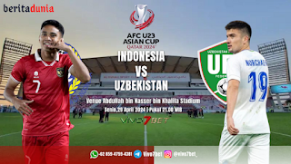 Prediksi Timnas Indonesia U-23 Vs Timnas Uzbekistan U-23 Pertandingan AFC U23