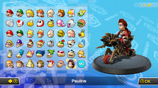 current character select screen with Pauline on the Master Cycle Zero selected