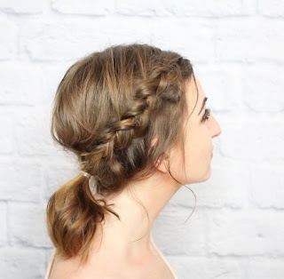 Messy braided ponytail hairstyles