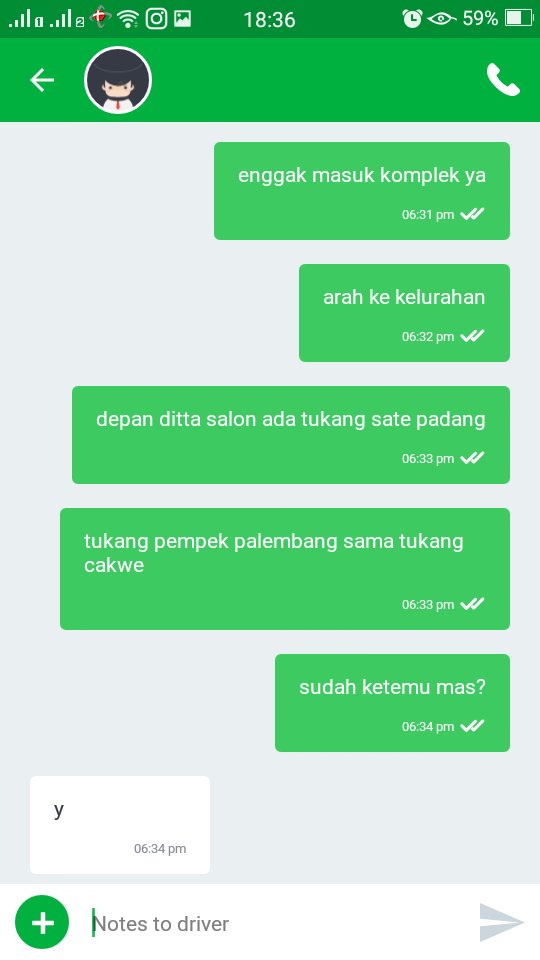 10 Chat Lucu Ojek Online dengan Penumpang Ini Bikin 