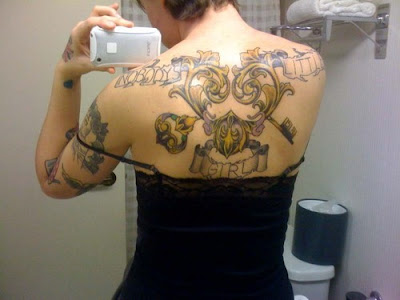 Locket Heart Tattoo With The Key Tattoo Lower Back – (0 Locket Heart Tattoo 