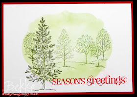 Christmas Card using Lovely as a Tree by Bekka www.feeling-crafty.co.uk
