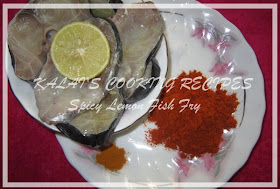 Spicy Lemon Fish Fry Ingredients