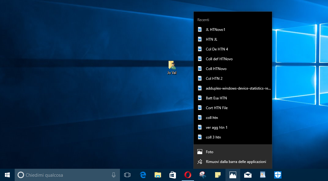 Come aggiungere voci alle Jump List in Windows 10 HTNovo