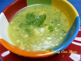 I'd Rather Do Anything But Cook" Pineapple Cucumber Gazpacho by Ms. Toody Goo Shoes