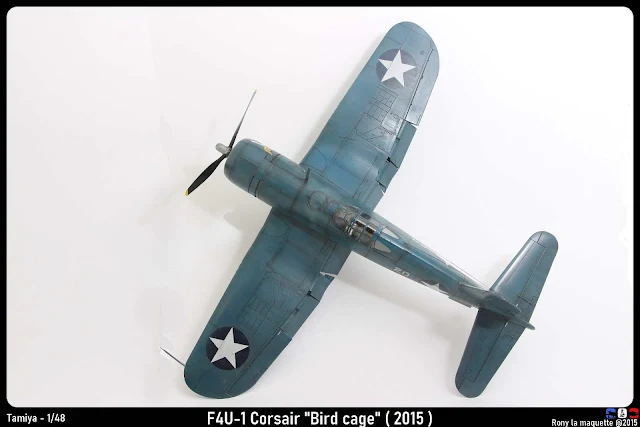 Maquette du F4U-1 CORSAIR de Tamiya au 1/48.