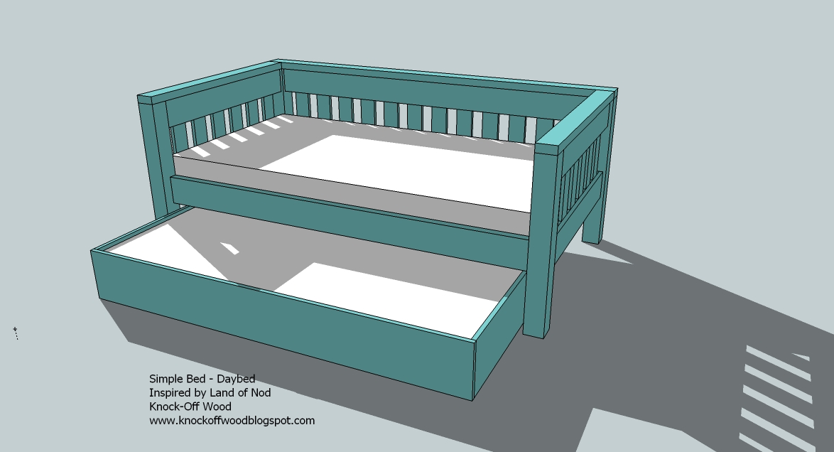 Side Table: Woodworking plans for daybed