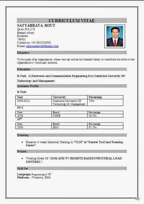 call center resume format