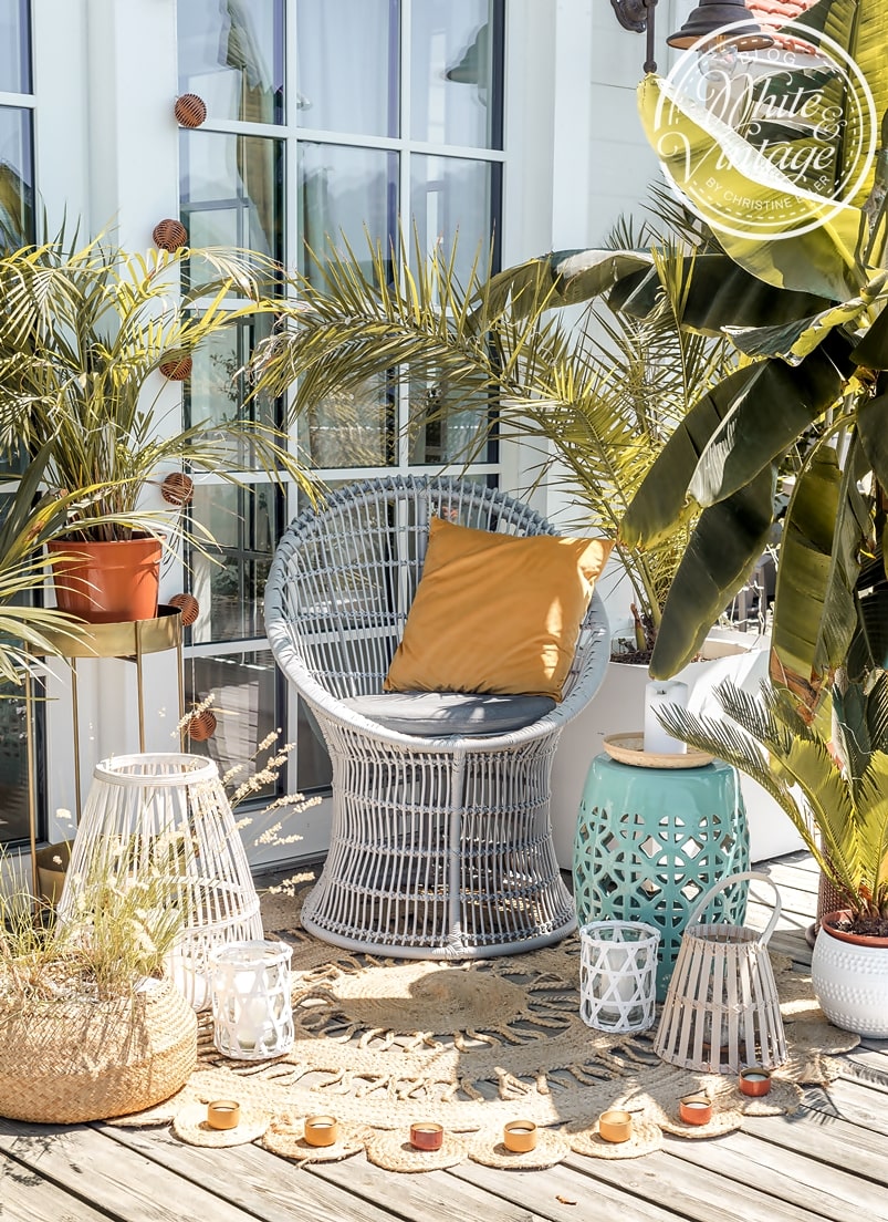 Terrasse im Boho-Style dekorieren - so geht's