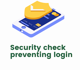 security check preventing login