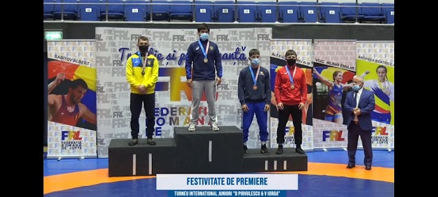 Medalie pentru sportivii din Leova la un turneu internațional la lupte libere