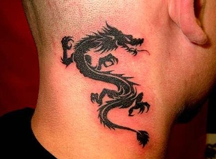 tattoo neck dragon