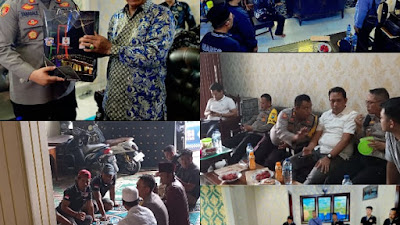 Kapolres Pelabuhan Tanjung Perak Surabaya Sowan di Kediaman Tokoh Masyarakat RH.Rodian MS. 