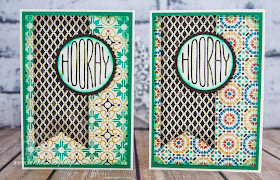 Moroccan Designer Paper Celebration Cards Made Using Stampin' Up! UK Supplies which you can get here