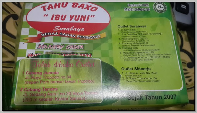 Kuliner Hits Surabaya – Lezat Gurihnya Tahu Baxo Ibu Yuni