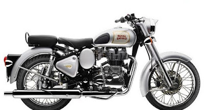  Royal Enfield Classic 350 side view silver