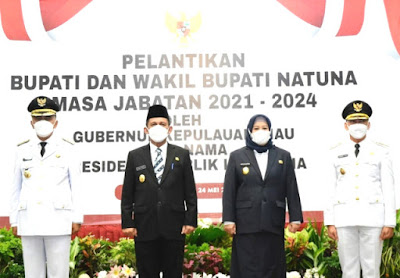 Lantik Bupati dan Wakil Bupati Natuna, Berikut Arahan Gubernur Kepri