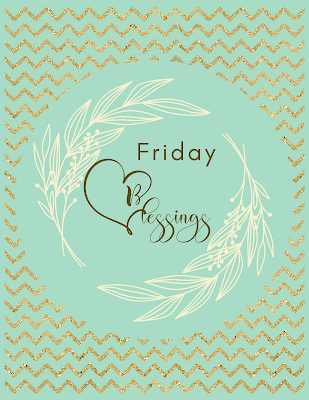 Friday Blessings - Free Printable Artwork To Frame - 10 Free Image Pictures - Mint Gold Theme