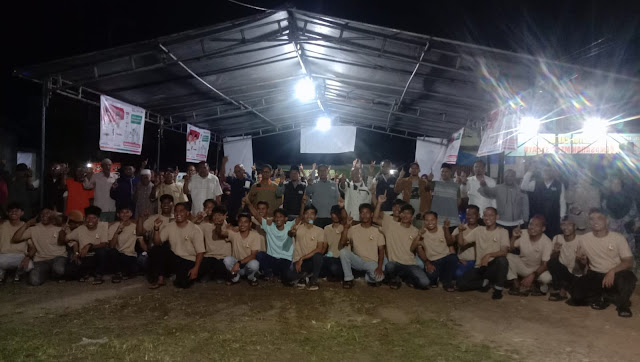 Warga Sungai Ayam Kelurahan Kapling Berikrar dan Siap Menangkan Paslon ISROCK