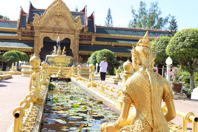 Fish pond inside the temple