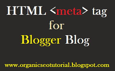 seo tutorial blogger html meta tag