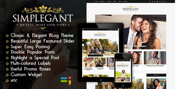 New Simplegant - A Responsive Blogger Blog Theme