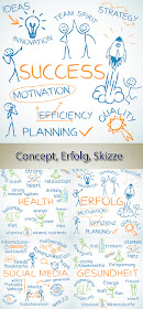 Concept Erfolg Skizze Sucess Sketch Health