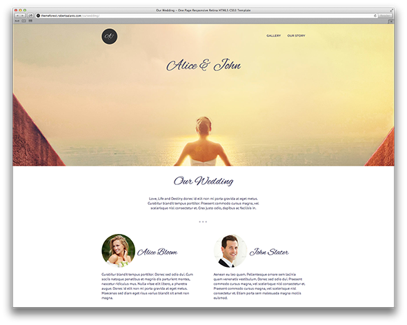 Our Wedding Template