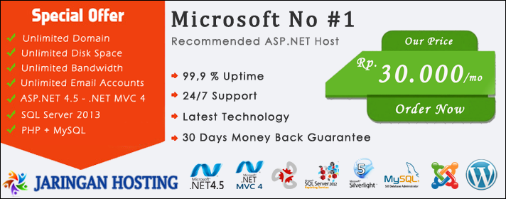 ASP.NET Hosting - JaringanHosting.com