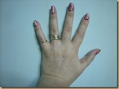 red nail art
