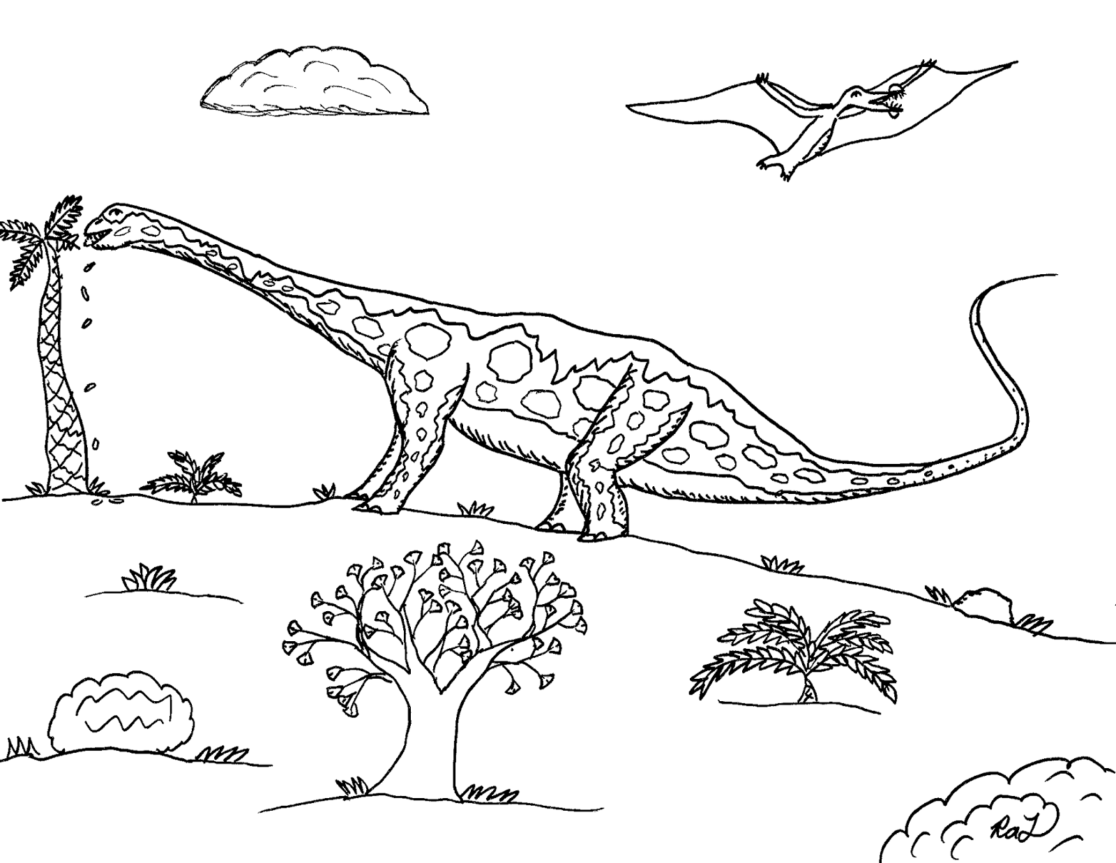 Download Robin's Great Coloring Pages: Biggest Dinosaurs, The Sauropods