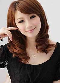 Gaya Rambut  Wanita Korea  2010 2011 Keriting Gantung 