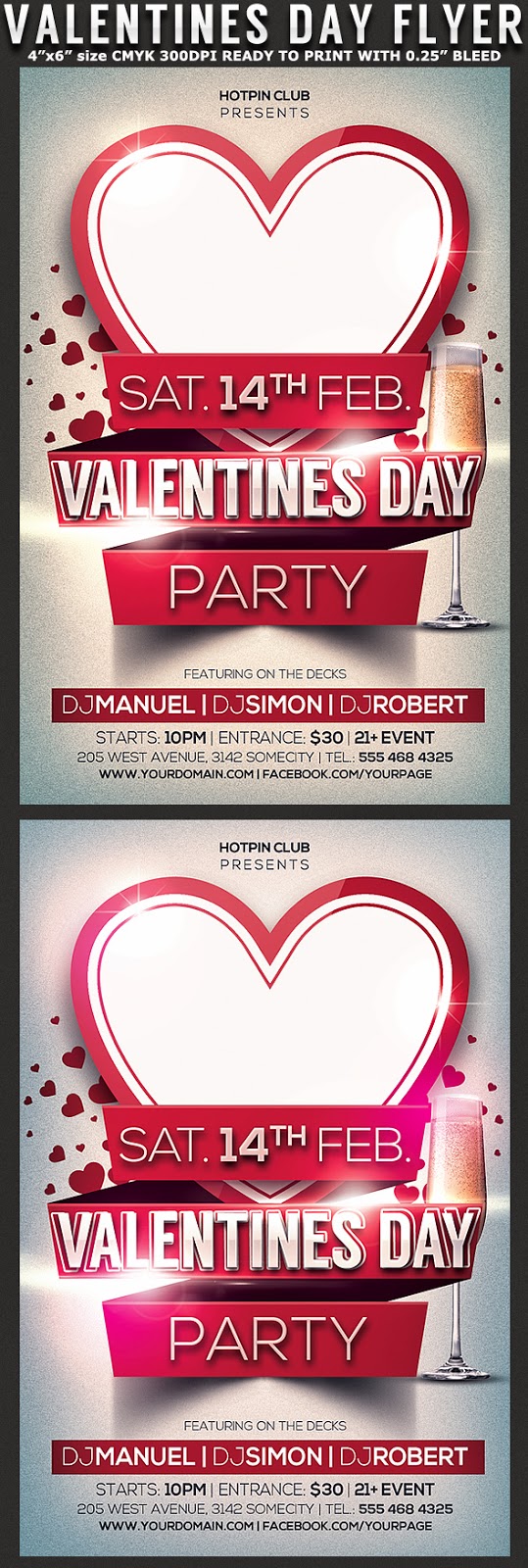  Valentines Day Party Flyer Template