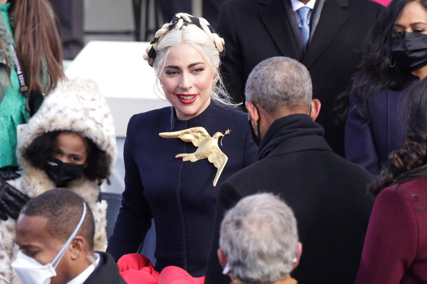 Lady Gaga y el espectacular vestido que llevó durante el Inauguration Day