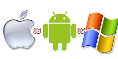 Logo Sistem Operasi Apple, Android, Windows