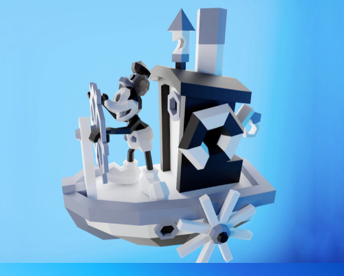 Papercraft mickey steamboat Pdf