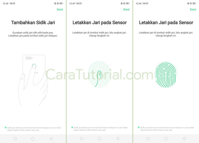 Cara Membuat Kunci Layar Sidik Jari di HP OPPO F9 Terbaru