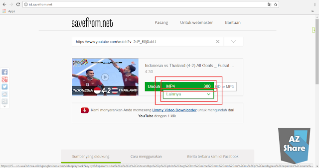 AZShare - Cara Mudah Download Video Youtube Tanpa Menggunakan Software - Step 5 (2)