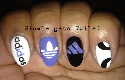 Adidas Nail Art