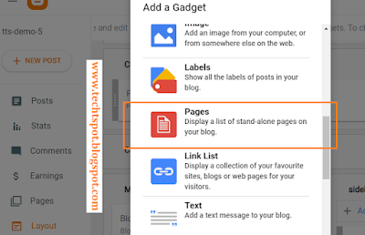 add a Horizontal Menu Bar in Blogger 5