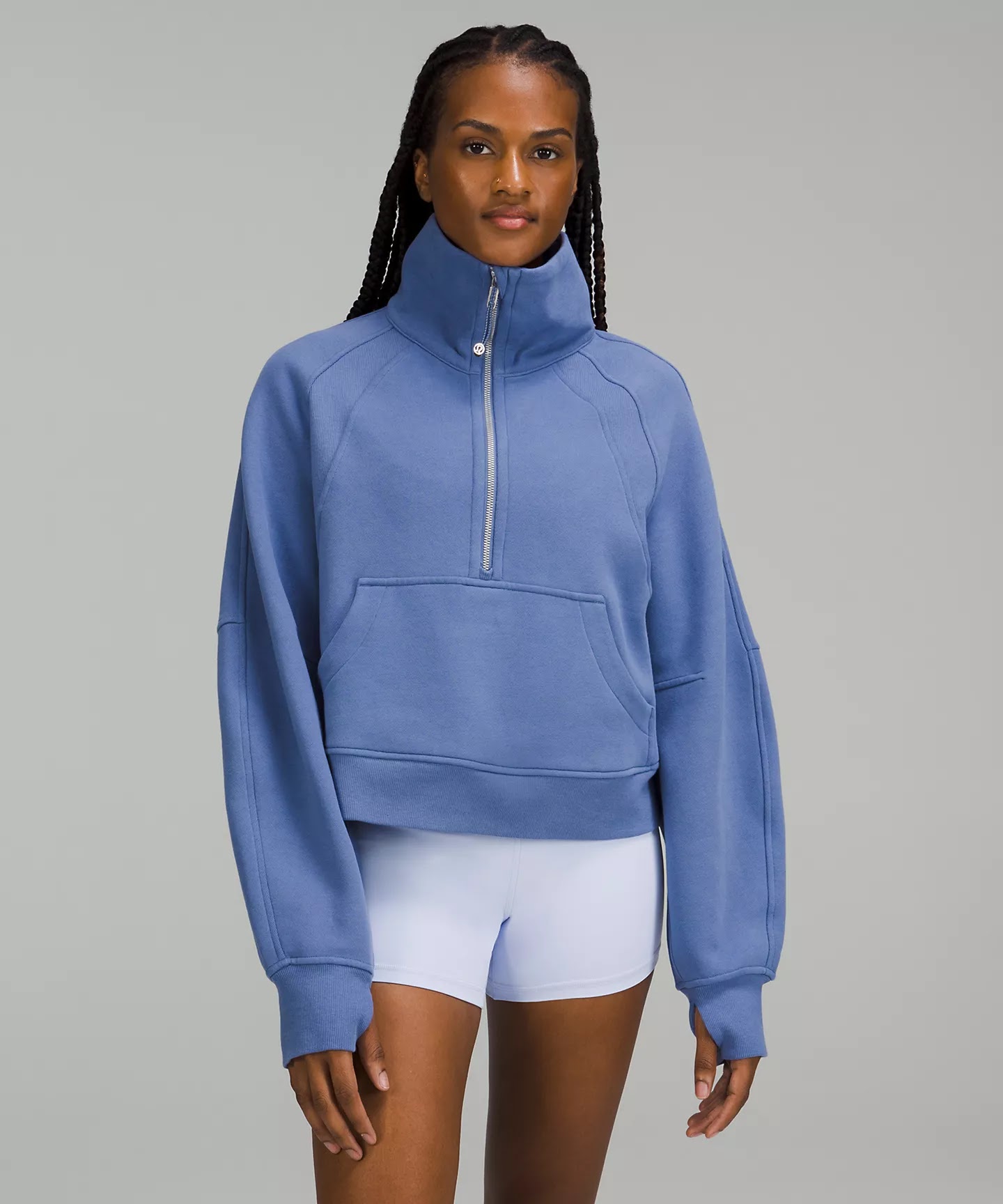 Lululemon Lululemon scuba half zipper hoodie color in dewy size M