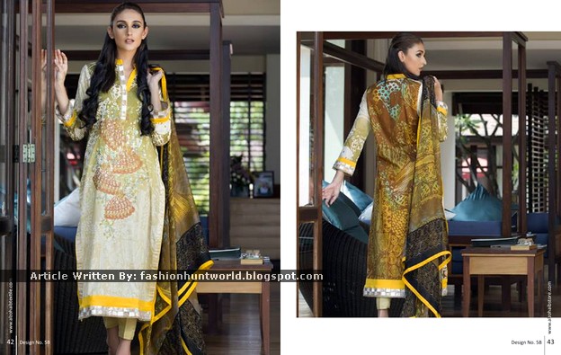 Al-Zohaib Textile - Anaya Embroidered Lawn Series 2015